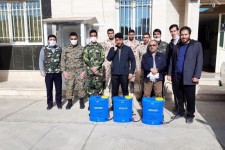 گزارش تصویری از فعالیت های بسیج در مقابله با کرونا در هرسین