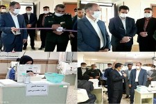 کارگاه تولید ماسک شهید سپهبد قاسم سلیمانی در شهرستان هرسین اقتتاح شد