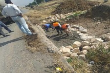 تعریض دودهانه پل بتنی در بخش بیستون 