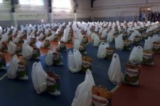 توزیع 870بسته غذایی در دهه ولایت و امامت در طرح نهضت کمک مومنانه در هرسین