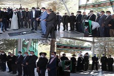 مراسم غبار روبی و عطر افشانی مزار شهدا در هرسین