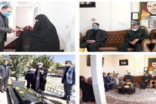 دیدار با خانواده شهدا در شهرستان هرسین 