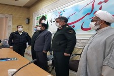 مراسم تکریم و معارفه فرمانده انتظامی شهرستان هرسین برگزار شد