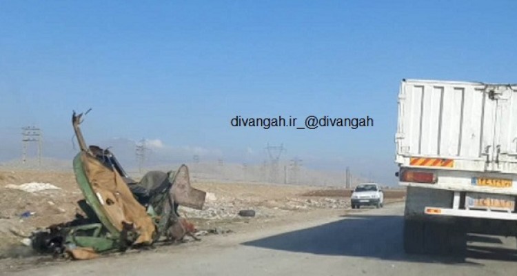 تصادف وحشتناک در هرسین 2کشته و زخمی بر جای گذاشت