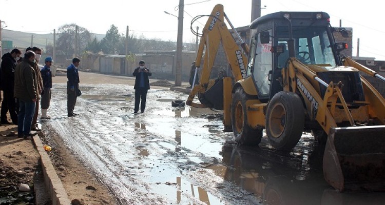 اجرای طرح کانال کشی و لوله گذاری شبکه جمع آوری فاضلاب  روستای چشمه کبود