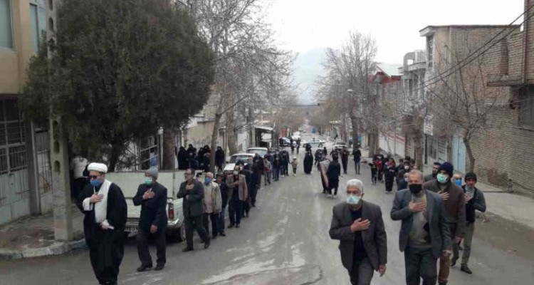 برگزاری مراسم عزاداری سالروز شهادت حضرت فاطمه زهرا(س) در هرسین