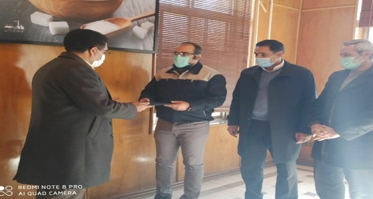  تقدیر فرماندار شهرستان هرسین از مدیرعامل شرکت قند بیستون