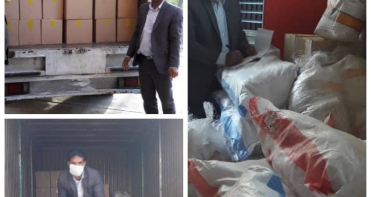 توزیع ۲۱۴بسته معیشتی توسط هیأت میثاق با شهدا شهرستان هرسین در ماه مبارک رمضان