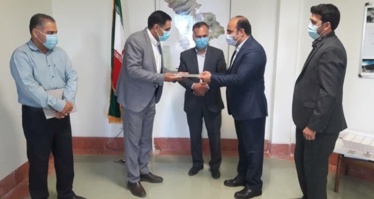 مراسم تکریم و معارفه رئیس اداره صمت شهرستان هرسین برگزار شد