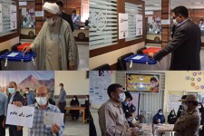 امام جمعه هرسین و اعضای شورای تامین  آرای خود را به صندوق انداختند