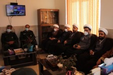 دیدار رئیس اداره تبلیغات و مدیر مدرسه علمیه امام خمینی (ره) هرسین با فرمانده سپاه ناحیه