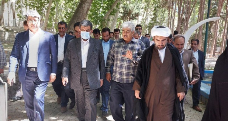 بازدید از اماکن تاریخی و گردشگری و پروژه های راکد هرسین