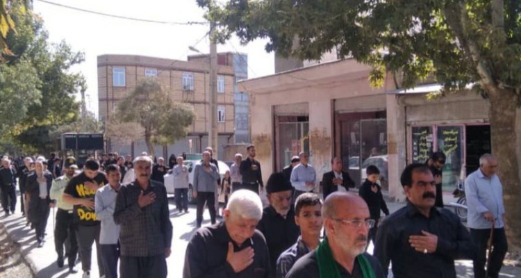 برگزاری مراسم عزدارای و پیاده روی اربعین حسینی در هرسین