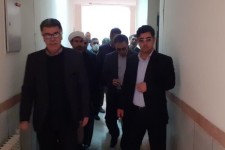 حضور مسئول بیمارستان های تامین اجتماعی کشوردر هرسین/ بازدید مکان موقت بیمارستان تامین اجتماعی شهرستان