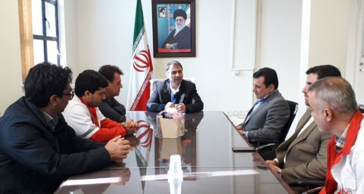 آیین تکریم و معارفه مدیر جمعیت هلال احمر شهرستان هرسین برگزار شد