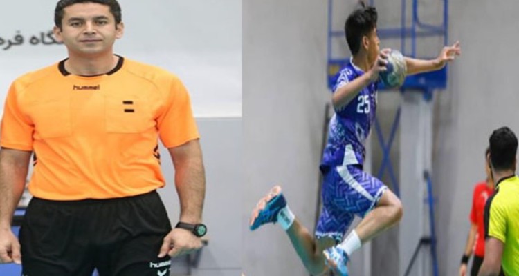 حضور داور هرسینی در مسابقات هندبال نوجوانان باشگاه های کشور