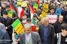 شکوه حضور مردم حماسه‌ساز هرسین در حمایت از قدس+فیلم و عکس