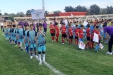 مراسم جشن فوتبال پایه استان کرمانشاه با حضور نماینده هرسین