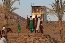 مراسم بازسازی واقعه غدیر خم در هرسین برگزار شد_تصویر