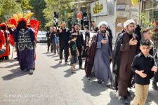 برگزاری مراسم عزاداری تاسوعای حسینی در هرسین+فیلم و تصویر