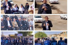 برگزاری آئین کلنگ زنی مدرسه ۶ کلاسه  در هرسین