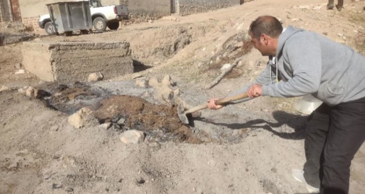 امحاء  یک کوره  زغال گیری در شهرستان هرسین