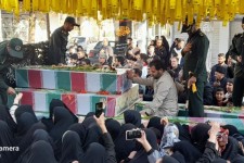 تشییع پیکر ۸شهید گمنام ومدافع حرم در هرسین