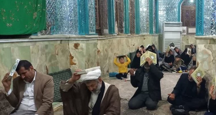 مراسم احیای شب نوزدهم رمضان در هرسین