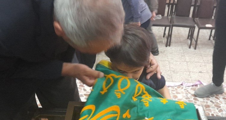 استقبال از پرچم و خدام رضوی در هرسین