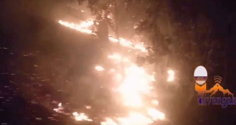 آتش سوزی مراتع روستای چنار هرسین مهار شد