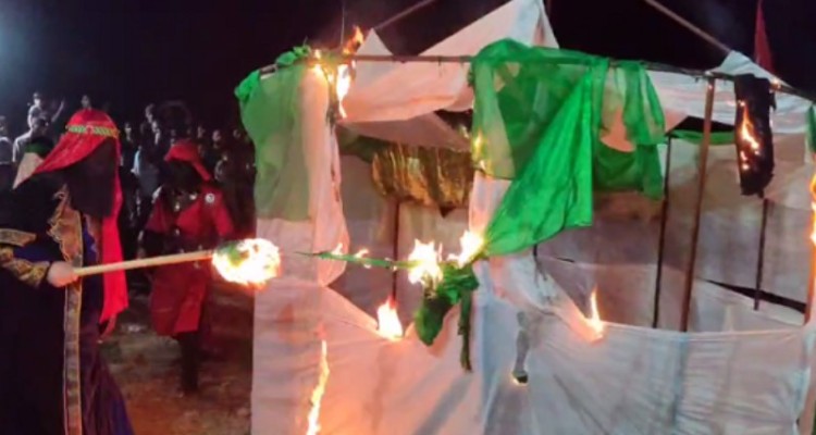 مراسم شام غریبان در هرسین_تصویر