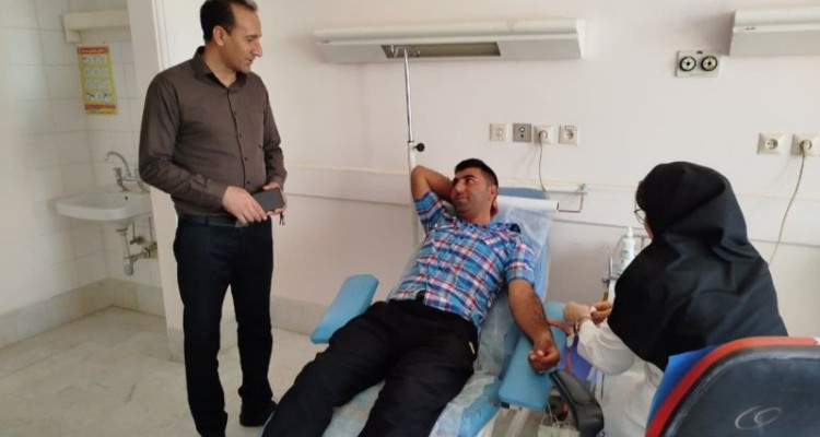 استقبال مردم از حضور سازمان انتقال خون استان در هرسین