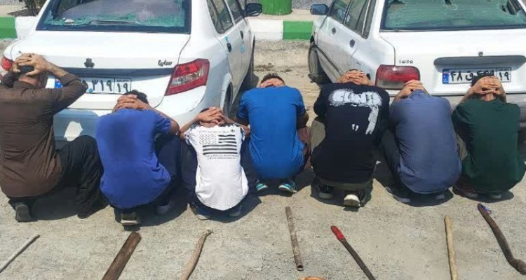 دستگیری اراذل واوباش دریکی ازروستاهای بخش بیستون