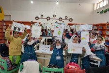 برگزاری ایستگاه نقاشی به مناسبت هفته بسیج در هرسین