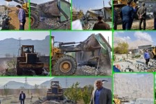 تخریب ۹ مورد ساخت و ساز غیرمجاز در بیستون