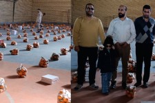 توزیع 700بسته یلدایی در بین نیازمندان در هرسین