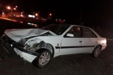 سانحه رانندگی در ورودی شرقی هرسین+فیلم