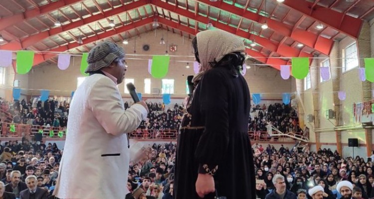 جشن بزرگ نیمه شعبان در هرسین+فیلم و تصویر