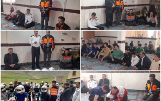 دوره جامع آموزش ایمنی راکبین موتور سوار و عابرین پیاده در هرسین