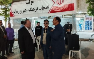 برپایی موکب فرهنگ و هنر و رسانه در هرسین
