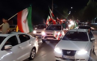 کاروان خودرویی در هرسین در صد و بیست پنجمین شب حضور در خیابان