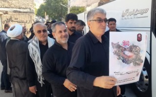 اعزام کاروان مردمی از هرسین جهت مراسم تشییع پیکر رهبر شهید