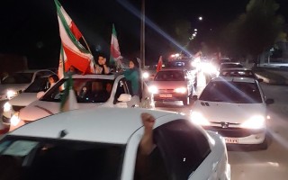کاروان خودرویی مردم هرسین درخونخواهی قائد شهید امت
