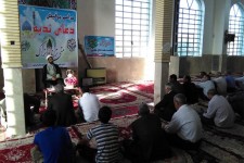 مراسم معنوی دعای ندبه در امامزاده مهدی(ع) هرسین برگزار شد