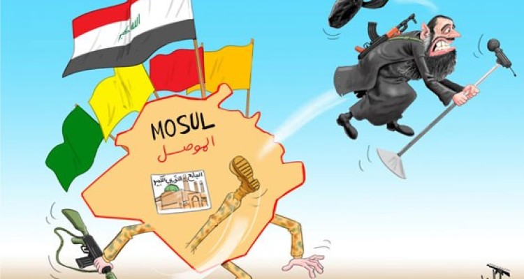 کاریکاتور عراقی ها از آزادی کامل موصل