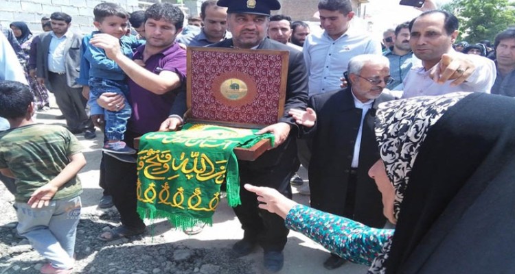 مراسم استقبال از پرچم و خدام امام رضا(ع) در روستاهای شهرستان هرسین + فیلم و تصاویر 