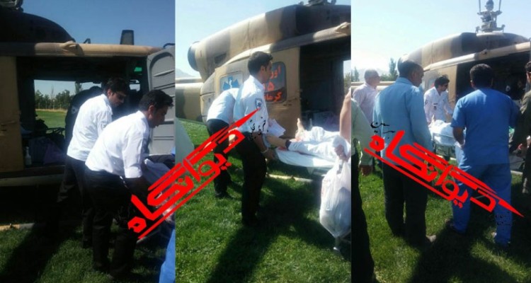 اعزام بیمار قلبی از هرسین به مرکز استان با اورژانس هوایی+تصویر