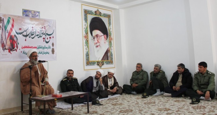 دیدار بسیجیان با امام جمعه هرسین
