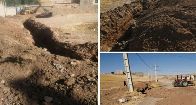 اصلاح شبکه آبرسانی روستای قلعه گنجوان بخش مرکزی هرسین