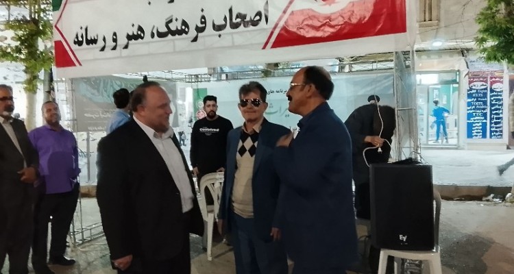 برپایی موکب فرهنگ و هنر و رسانه در هرسین